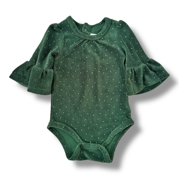 Rachel Zoe | Corduroy Ruffle Sleeve Bodysuit (3-6 mos) - Picture 1 of 5